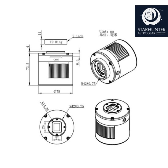 ZWO ASI294MM Pro Cooled Monochrome Astronomy Camera