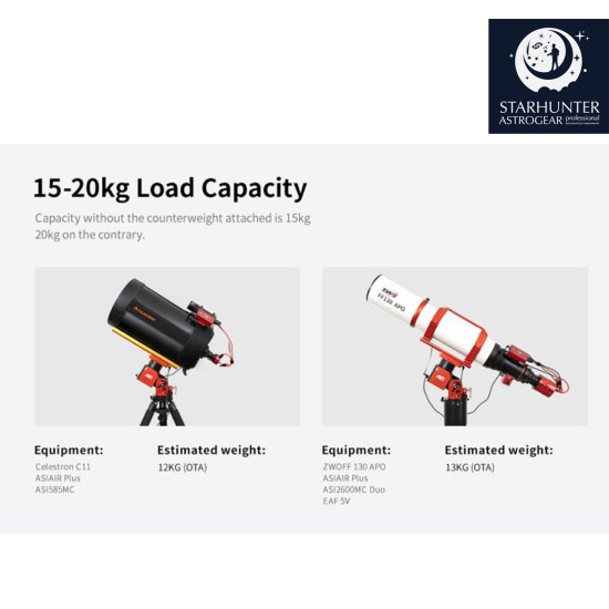 ZWO AM5N Strain Wave Equatorial Mount Head (2024 Version)