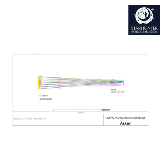 Askar 130PHQ 130mm f/7.7 Quadruplet Flat-Field Astrograph