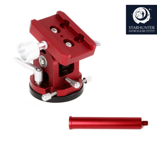 William Optics Low Latitude Vixen-style Base Mount & Extension Bxar for iOptron Skyguider Pro - Red